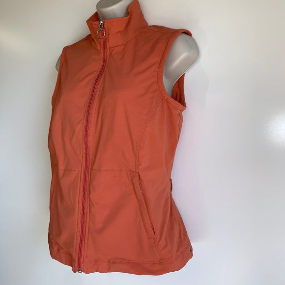 Lucy Travel Ready Vest Fleece Lined Size Medium Orange - Picture 3 of 9
